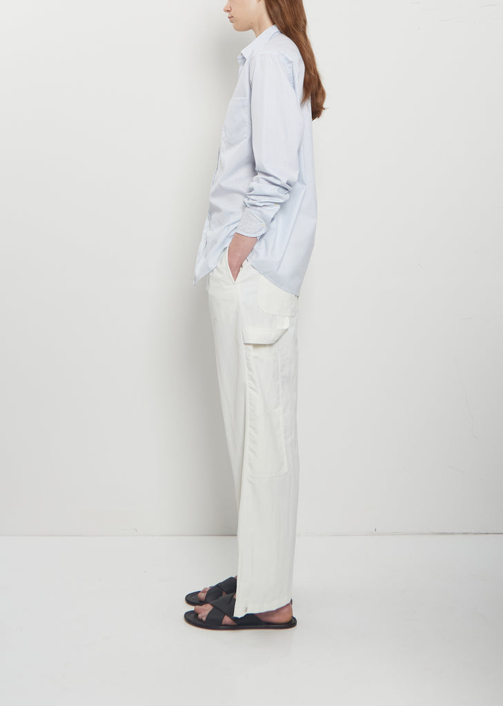 Pablo Unlined Cotton Cashmere Striped Shirt