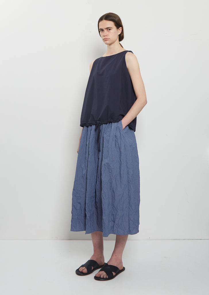Cotton Poplin Balloon Hem Tank
