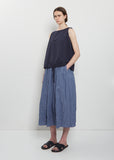 Cotton Poplin Balloon Hem Tank