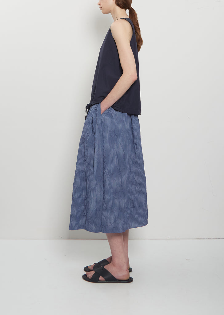 Cotton Poplin Balloon Hem Tank