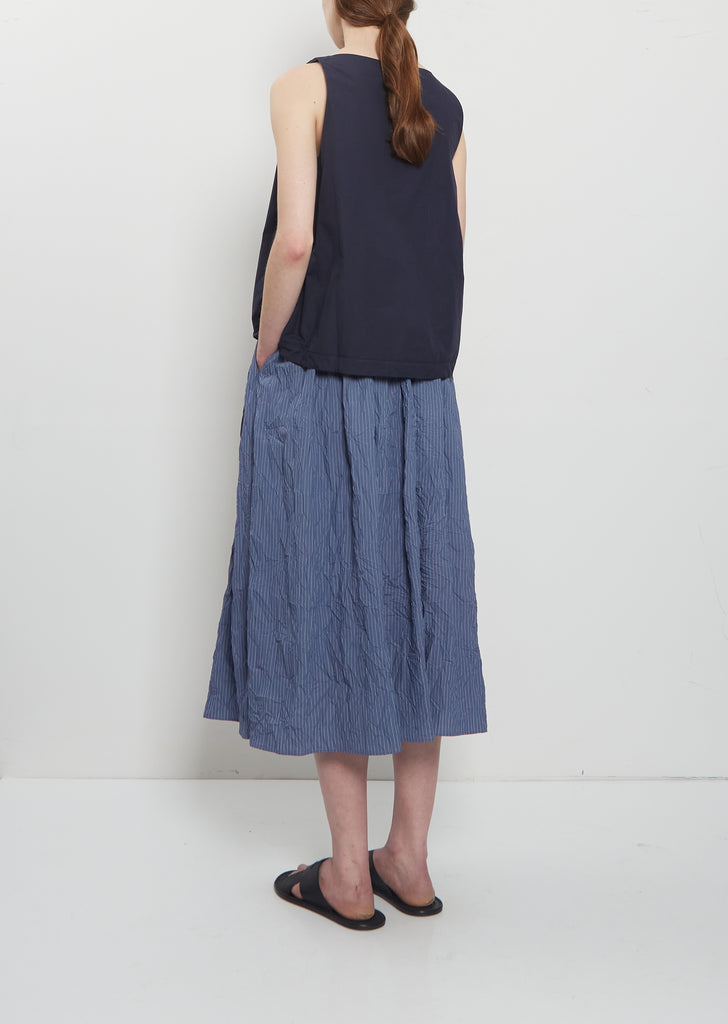 Cotton Poplin Balloon Hem Tank