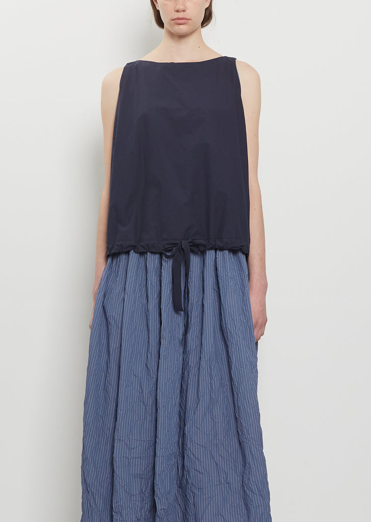 Cotton Poplin Balloon Hem Tank
