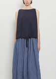 Cotton Poplin Balloon Hem Tank