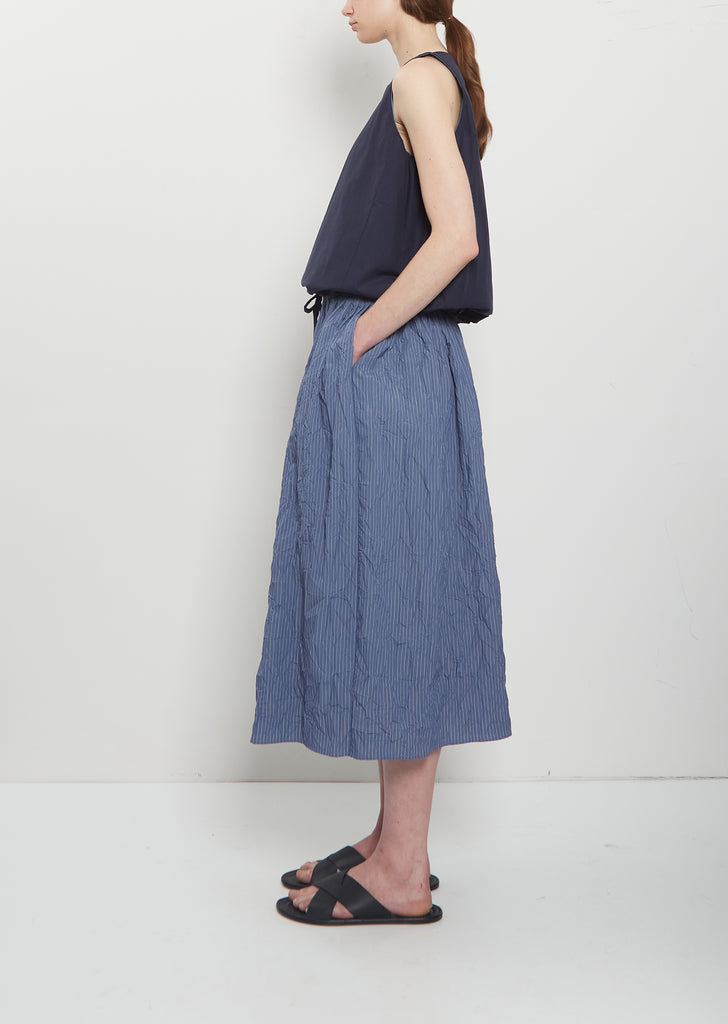 Striped Crinkle Taffeta Skirt