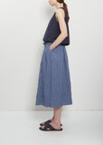 Striped Crinkle Taffeta Skirt