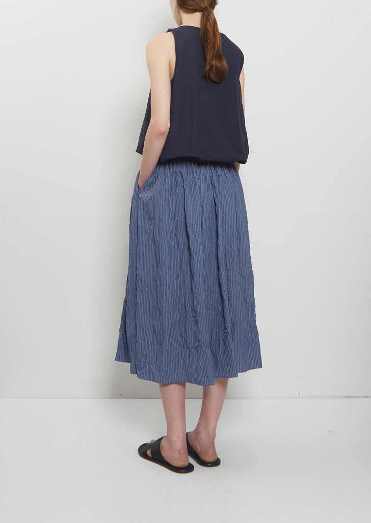 Striped Crinkle Taffeta Skirt