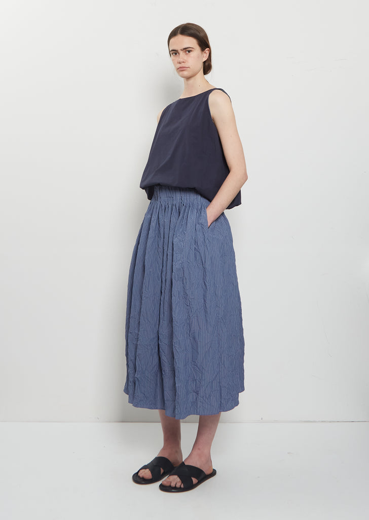 Striped Crinkle Taffeta Skirt