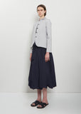 Crinkle Tafetta Ruffle Collar Jacket — Abyss