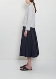 Crinkle Tafetta Ruffle Collar Jacket — Abyss