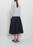 Crinkle Tafetta Ruffle Collar Jacket — Abyss