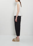 Pinstriped Cotton Silk Tank Top