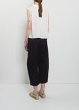 Pinstriped Cotton Silk Tank Top