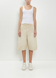 Cotton Denim Double Knee Shorts
