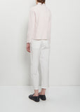 Crinkle Tafetta Ruffle Collar Jacket — Candy
