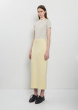 Doubled Faced Silk Cotton Knit Skirt