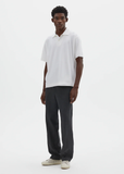 Short Sleeve Cotton Polo — White