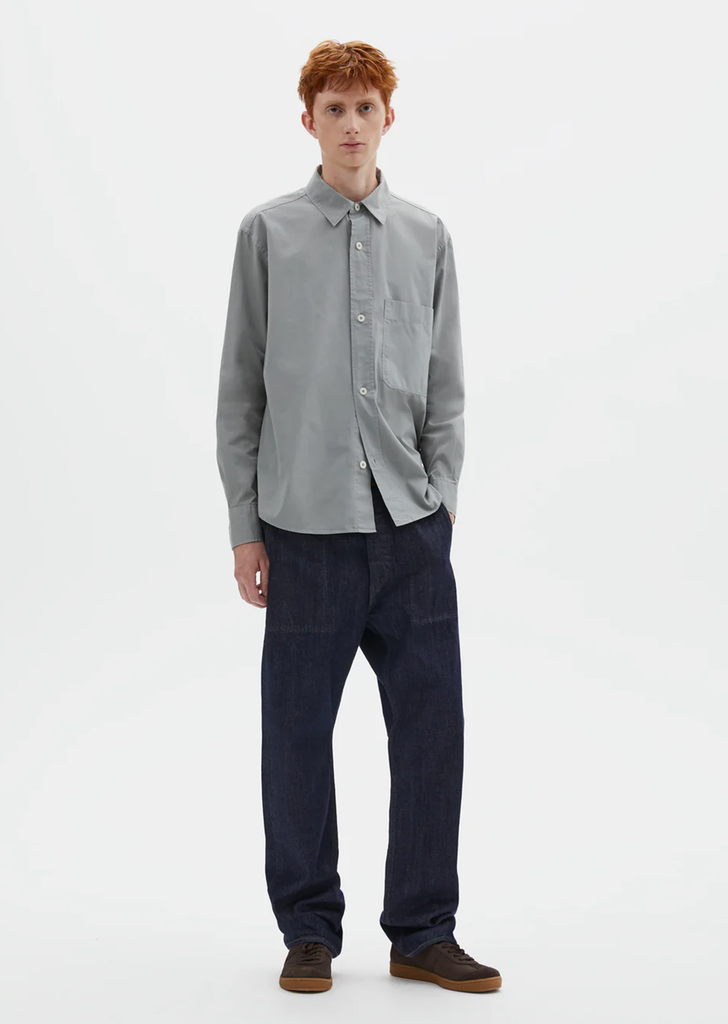 Basic Organic Cotton Shirt — Fog