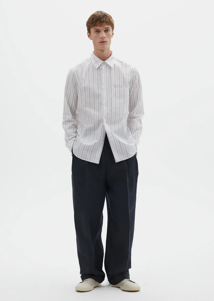 Basic Shirt — White / Charcoal