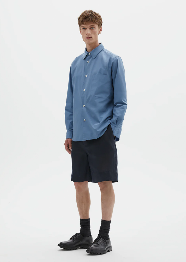 Basic Shirt — Mineral Blue
