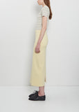 Doubled Faced Silk Cotton Knit Skirt