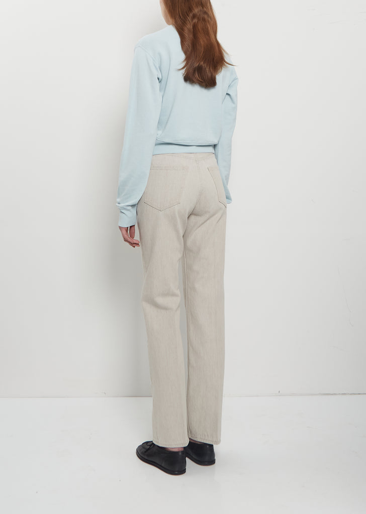 Faded Hard Twist Denim 5-Pocket Pants