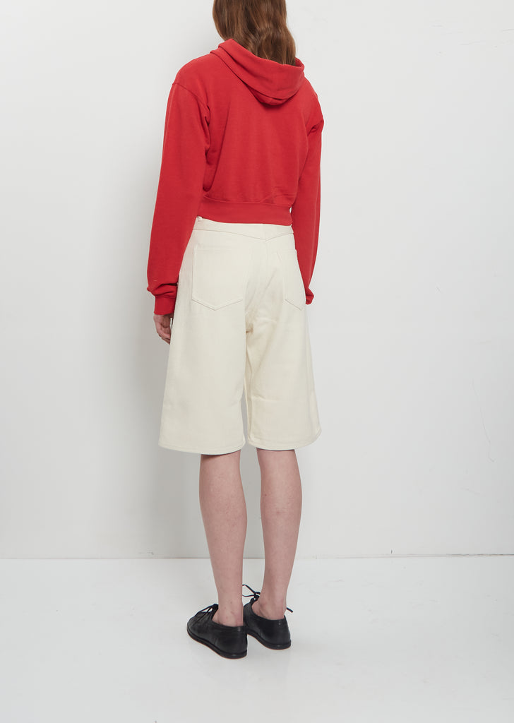 High Twist Light Sweat Zip Hoodie — Red