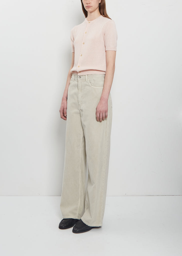 Summer Cashmere Half Sleeve Cardigan — Light Pink