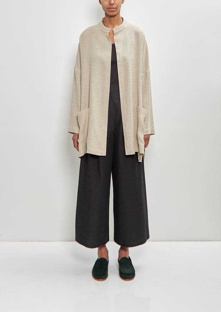 Linen Cardigan Coat