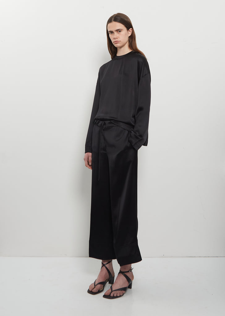 Satin Drawstring Trousers