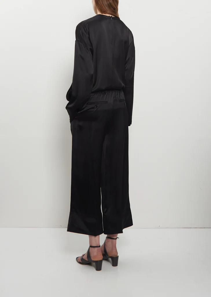 Satin Drawstring Trousers