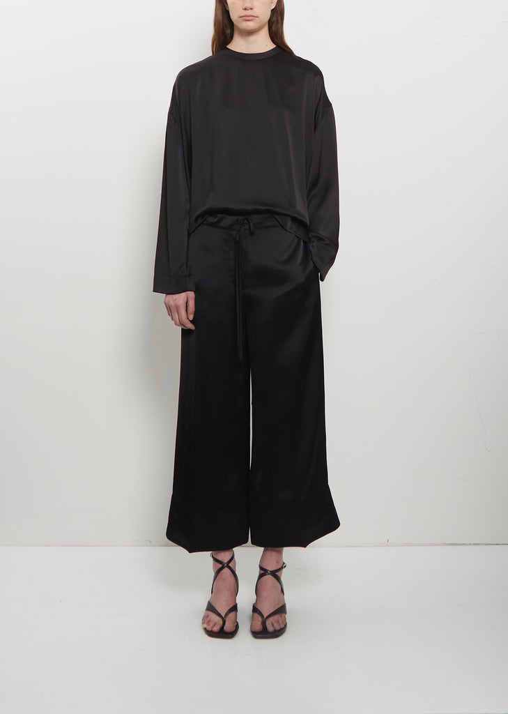 Satin Drawstring Trousers