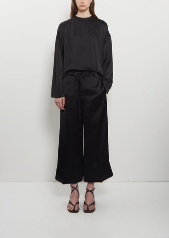 Satin Drawstring Trousers