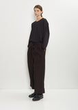 Deep Pockets Cotton Wide Leg Pants
