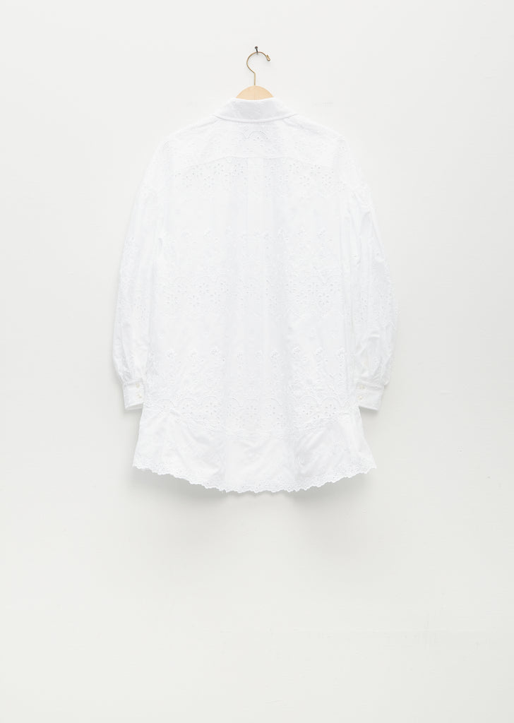 Signature Sleeve Shirt Dress W/ Trim