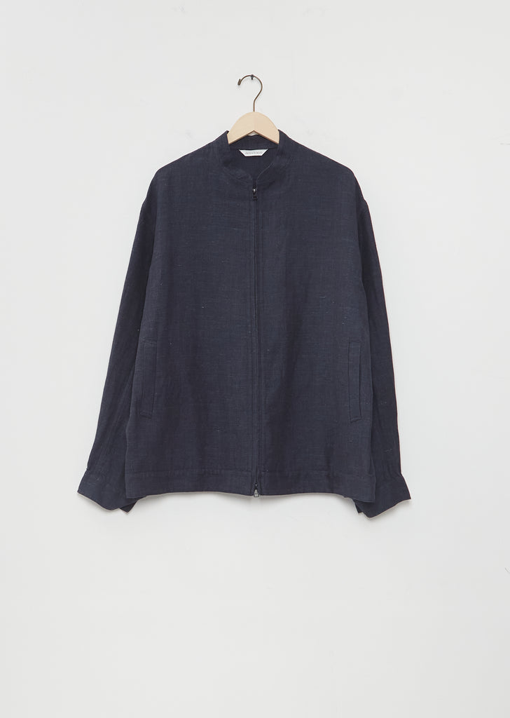 Stand Collar Simple Blouson 2