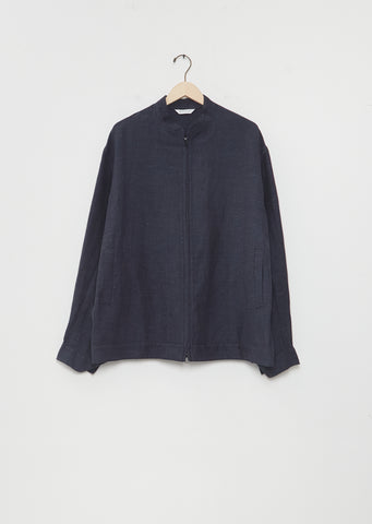 Stand Collar Simple Blouson 2