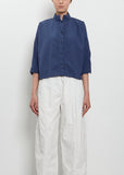 Claudia Cotton Shirt — American Blue
