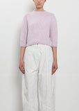 Maggy Boxy Cashmere Sweater — Pale Rose