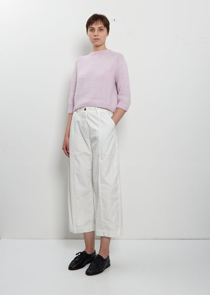 Maggy Boxy Cashmere Sweater — Pale Rose