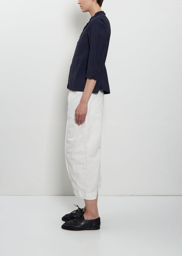 Ada Cotton Tailored Shirt — Navy