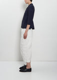 Ada Cotton Tailored Shirt — Navy