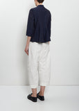 Ada Cotton Tailored Shirt — Navy