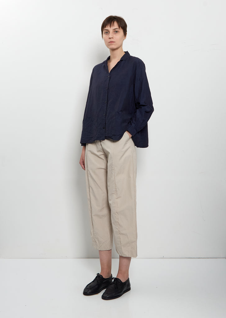 Jenny Cotton Shirt — Navy