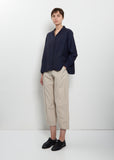 Jenny Cotton Shirt — Navy