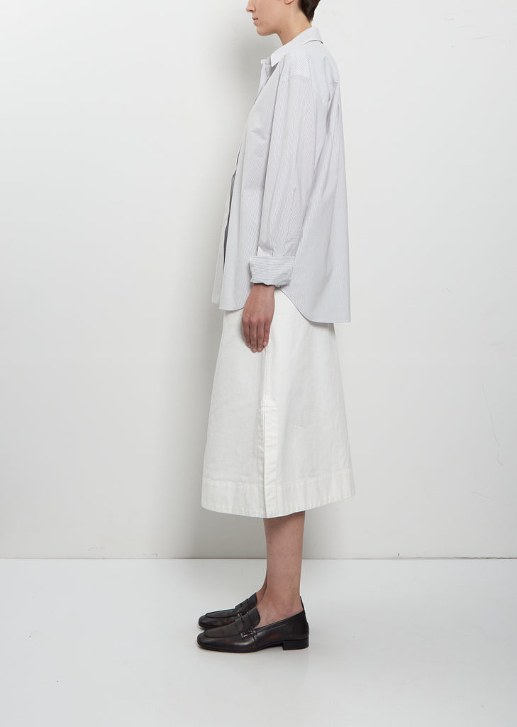 Turn-Up Cuff Cotton Shirt