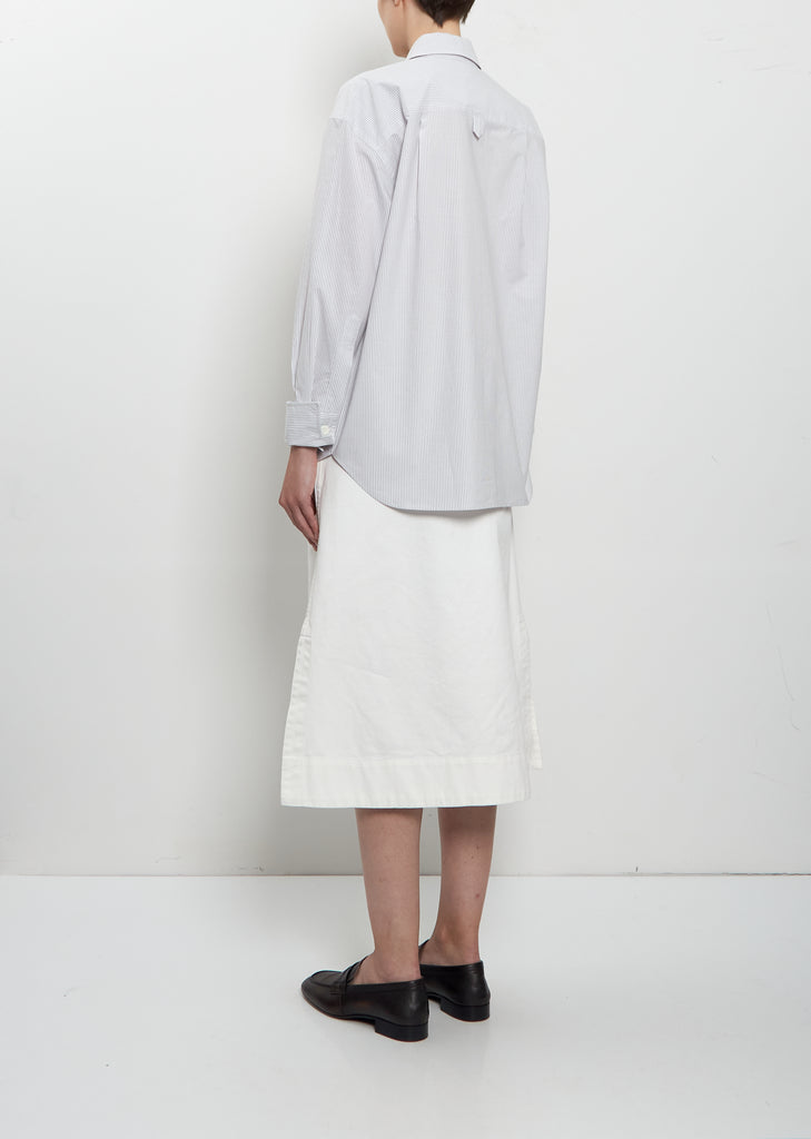 Turn-Up Cuff Cotton Shirt