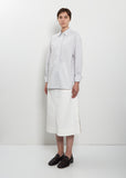 Turn-Up Cuff Cotton Shirt