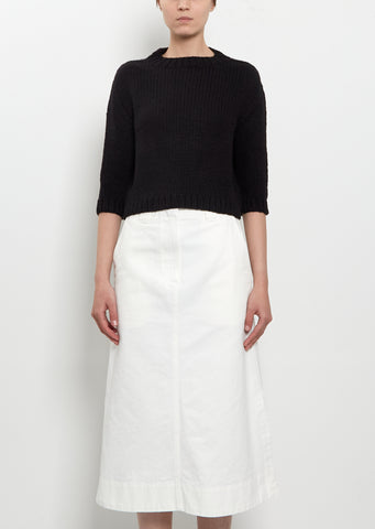 Maggy Boxy Cashmere Sweater — Black