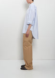 No. 5 Split Stripe Cotton Shirt