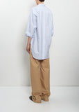 No. 5 Split Stripe Cotton Shirt